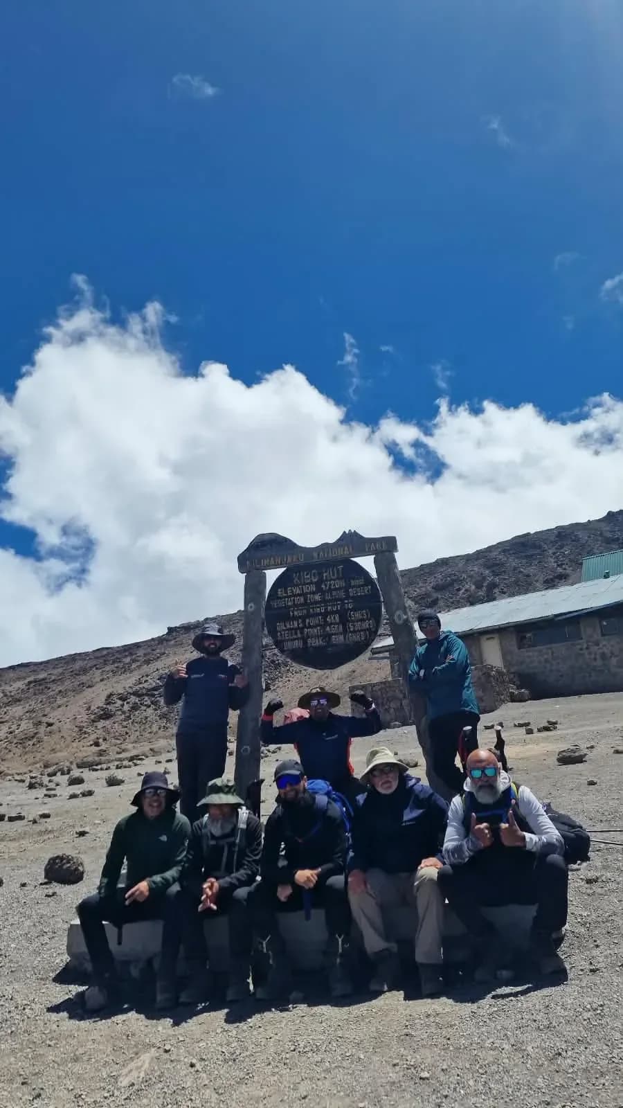 At Kibo Hut, photo 1