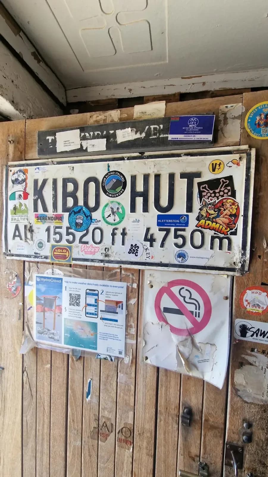 At Kibo Hut, photo 2