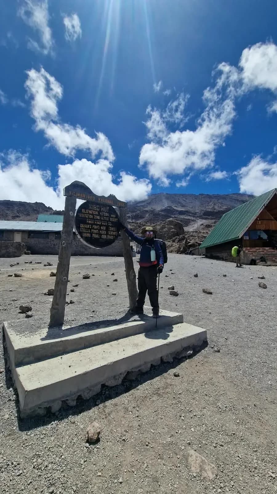 At Kibo Hut, photo 3